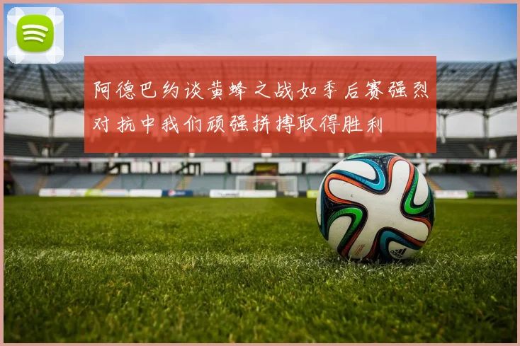 阿德巴约谈黄蜂之战如季后赛强烈对抗中我们顽强拼搏取得胜利
